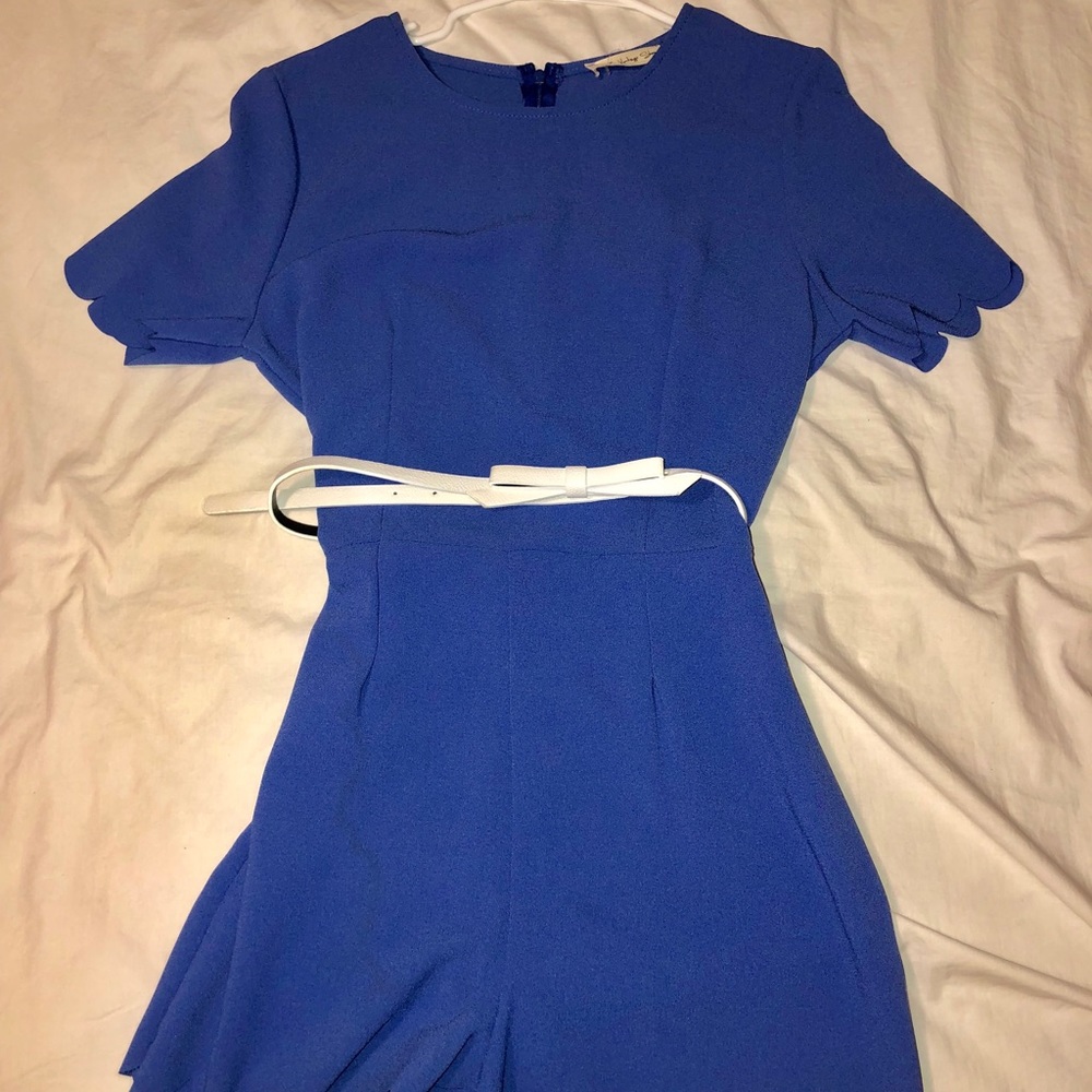 Blue Romper: NEVER WORN BEFORE